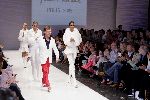 Amsterdam  28 juli 2005
Frans Molenaar modeshow bij amsterdam fashion week bij westergasfabriek. Mart Visser in publiek