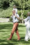 Wassenaar 17 juli 2005
Fotomoment met Maxima Amalia Prins Willem Alexander en Alexia bij hun woning 