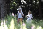 Wassenaar 17 juli 2005
Fotomoment met Maxima Amalia Prins Willem Alexander en Alexia bij hun woning 