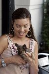 Amsterdam 14 juli 2005
Rosanna Lima met haar hond op de pc hooftstraat
