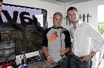 Halfweg, 26 Juli 2005 Golfclub Houtrak
Demonstratie en clubfitting van TaylorMade
Op de foto acteur Sebastiaan Labrie van GTST samen met clubfitter van TaylorMade