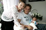 Rotterdam 22 juli 2005
Winston Post en Denise v Rijswijk met hun zoon Jayden