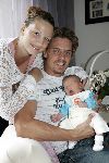 Rotterdam 22 juli 2005
Winston Post en Denise v Rijswijk met hun zoon Jayden