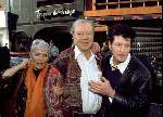 Amsterdam, 14 oktober 1997
Opening expositie Herman Brood
hier op de foto met Ramses Shaffy en Xaviera Hollander