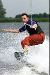 Kaagdorp 18 juli 2001
Jeroen Post krijgt waterski-les.