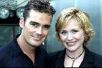 Amsterdam 11 juli 2001
Premiere van Thom Raider in Pathe Arena.
Arianne Spier en Jeroen v d Boom