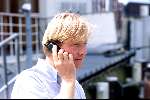 Amsterdam 26 juli 2001
Winterpresentatie van RTL 4 RTL 5 en Yorin.
Rick Nieman met gsm