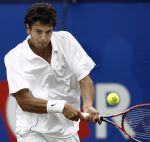 Rosmalen, 23 Juni 2006 Ordina Open 2006
Halve finale Mario Ancic tegen Marcos Baghdatis 7-6 & 6-3
© Foto Edwin van Zandvoort