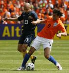 Rotterdam, 5 Juni 2006 Laatste oefeninterland nederlands elftal op weg naar het WK 2006 in Duitsland.
Nederland-Australie, eindstand 1-1
Ruud v Nistelrooy
© Edwin van Zandvoort
