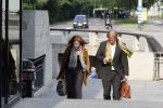 Amsterdam 31 mei 2007
Belinda Meuldijk met advocaat bij de rechtbank van Amsterdam waar ze een rechtzaak heeft tegen weekblad prive.