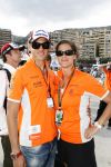Monaco 27 mei 2007
Grand Prix formule 1 in Monaco. Adrian Sutil met Boukje Lodewijk