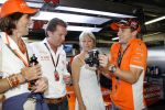 Monaco 27 mei 2007
Grand Prix formule 1 in Monaco. Christijan Albers Michiel  Mol   in de pits bij spyker