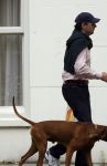 Amsterdam 30 mei 2007
Edwin de Roy v Zuydewijn met zijn hond op straat.