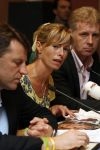 Amsterdam 7 juni 2007
De ouders van de ontvoerde Madeleine Mc Cann geven persconferentie in het Hilton. Gerry en Kate Mc Cann zijn op doorreis in Europa om overal aandacht te krijgen voor de ontvoering.