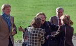 Apeldoorn, 3 Januari 1998
Koningin Beatrix verwelkomt haar twee zussen Prinses Margriet en Prinses Irene, verder haar zoon Prins willem alexander en haar man Prins Claus