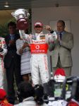 Monaco 27 mei 2007
Grand Prix formule 1 in Monaco. Prins Albert van Monaco Ernst v Hannover Lewis Hamilton Fernando Alonso en Felippe Massa