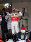 Monaco 27 mei 2007
Grand Prix formule 1 in Monaco. Prins Albert van Monaco Ernst v Hannover Lewis Hamilton Fernando Alonso en Felippe Massa