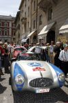 Brescia 17 mei 2007
Start van de 80e mille miglia. State of art is daar een van de sponsors.  Mercedes 300 sl