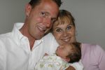 Capelle aan de Ijssel 12 juni 2007
Rob Geus met zijn vrouw en hun baby / dochter Esmee.