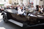Brescia 17 mei 2007
Start van de 80e mille miglia. State of art is daar een van de sponsors. Victor Muller in Lancia Lambda van 1926