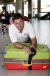 Schiphol 19 juni 2007
Wolter Kroes en zijn vrouw Tessa vertrekken vanaf Schiphol voor hun huwelijksreis naar Aruba.
