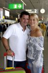 Schiphol 19 juni 2007
Wolter Kroes en zijn vrouw Tessa vertrekken vanaf Schiphol voor hun huwelijksreis naar Aruba.