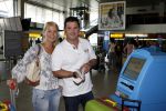 Schiphol 19 juni 2007
Wolter Kroes en zijn vrouw Tessa vertrekken vanaf Schiphol voor hun huwelijksreis naar Aruba.