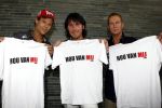 Hilversum 26 september 2008
Presentatie cd 50m jaar nederpop in beeld en geluid. 3 J's met t shirt