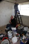 Vlaardingen 2 april 2009
Aad v Toor aan het klussen in zijn nieuwe appartement.
Peter Smulders bv