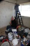 Vlaardingen 2 april 2009
Aad v Toor aan het klussen in zijn nieuwe appartement.
Peter Smulders bv