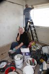 Vlaardingen 2 april 2009
Aad v Toor aan het klussen in zijn nieuwe appartement.
Peter Smulders bv