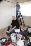 Vlaardingen 2 april 2009
Aad v Toor aan het klussen in zijn nieuwe appartement.
Peter Smulders bv