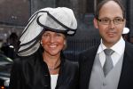 Den Haag 19 september 2007
Prinsjesdag op het binnenhof met de ministers en staatssecretaressen met hoedjes Ab Klink met vrouw
