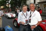Brescia 15 mei 2008
Start van de Mille Miglia in Brescia. State of art rijdt met 2 porsches mee. 
Gijs v Lennep met Albert Westerman