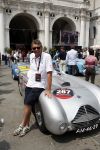 Brescia 15 mei 2008
Start van de Mille Miglia in Brescia. State of art rijdt met 2 porsches mee. 
Allard Kalff