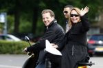Amsterdam 18 mei 2008
Leco v Zadelhoff viert zijn 40e verjaardag met zijn vrienden in het hilton en ze maken een scooter rally door Amsterdam. 
Michiel Mol en Angela Groothuizen opde Vespa scooter