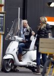 Amsterdam 15 januari 2009
Angela Kluivert met Justin op de vespa scooter
Peter Smulders bv