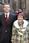 Den Haag 16 september 2008
Prinsjesdag 2008 op het binnenhof. 
Ank Bijleveld schouten met man