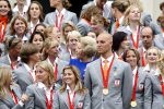 Den Haag 27 augustus 2008
De Olympische medaille winnaars van Peking op het bordes bij Koningin Beatrix. Aanwezig oa Anky v Grunsven