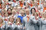 Den Haag 27 augustus 2008
De Olympische medaille winnaars van Peking op het bordes bij Koningin Beatrix. Aanwezig oa Anky v Grunsven