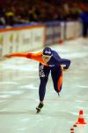 Heerenveen 22 december 2001
Skate  off wedstrijden voor Olympische spelen.
Annamarie Thomas
