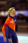 Heerenveen 22 december 2001
Skate  off wedstrijden voor Olympische spelen.
Annamarie Thomas