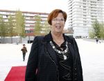 Almere 17 september 2008
Prinses Annette en burgemeester Annemarie Jorritsma bij de opening van de HVC Arttour.