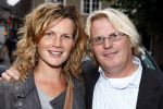 Breda 26 augustus 2008
Muziekfeest van de Tros op de grote markt in Breda. 
Annette Barlo en Frank Timmer
