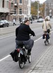 Amsterdam 3 november 2007
Annette Malherbe op de fiets.