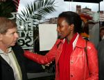 Scheveningen 13 september 2004
Premiere Cool in pathe scheveningen.
Ayaan Hirsi Ali met Frits Barend