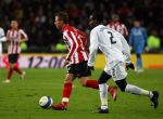 Eindhoven, 12 Maart 2008
UEFA 1/8 finale PSV-Tottenham Hotspur, eindstand 0-1
PSV wint na verlenging en straschoppen met 6-5 en gaat door naar de 1/4 Finale
Balasz Dzsudzsak in duel met Pascal Chimbonda