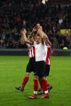 Eindhoven, 12 Maart 2008
UEFA 1/8 finale PSV-Tottenham Hotspur, eindstand 0-1
PSV wint na verlenging en straschoppen met 6-5 en gaat door naar de 1/4 Finale
Balasz Dzsudzsak is blij en viert feest met Jan Kromkamp en Dirk Marcellis