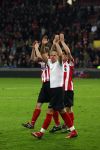 Eindhoven, 12 Maart 2008
UEFA 1/8 finale PSV-Tottenham Hotspur, eindstand 0-1
PSV wint na verlenging en straschoppen met 6-5 en gaat door naar de 1/4 Finale
Balasz Dzsudzsak is blij en viert feest met Jan Kromkamp en Dirk Marcellis
