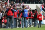 Eindhoven, 13 April 2008 Kampioenswedstrijd PSV-FC Twente, eindstand 1-1 Seizoen 2007/2008. PSV daardoor nog niet kampioen.
Veel persfotografen met o.a. Bob v d Cruijsem en Rene Bouwman